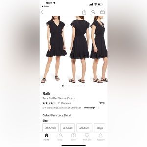 Rails Tara Black Dress
